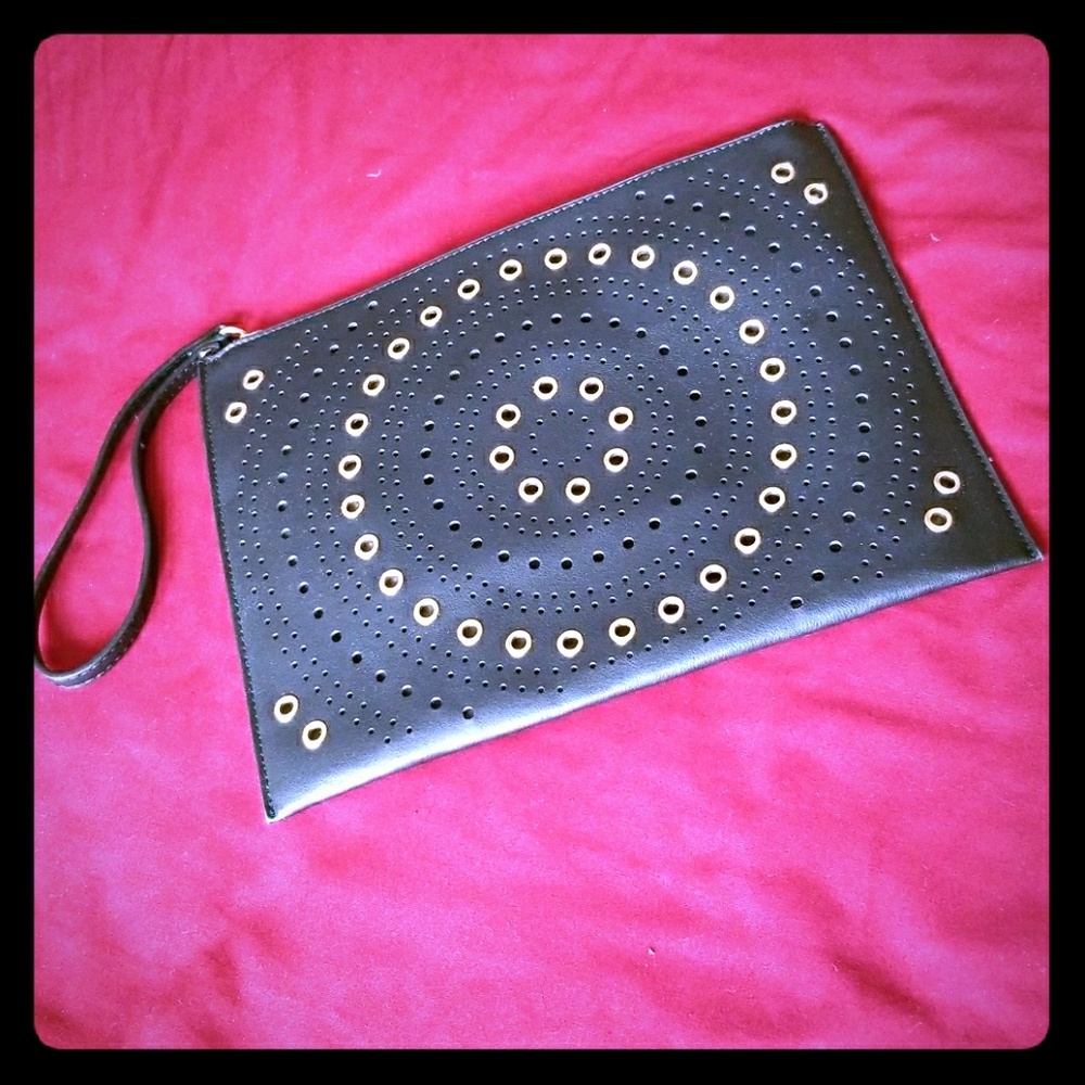 Black & Gold Clutch Bag NWOT